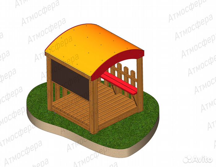 Дом для детской площадки со счетами