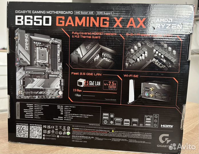 Материнская плата Gigabyte B650 Gaming X AX