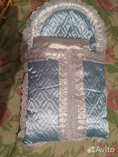 Конверт на выписку для мальчика. Утепленный весна