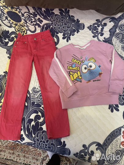 Пакет вещей на девочку 110-116 см