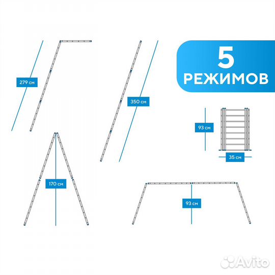 Лестница-трансформер 4х3.Напрямую от производителя