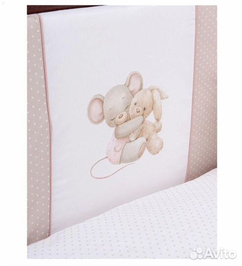 Комплект в кроватку 6 предметов «Little Mouse»