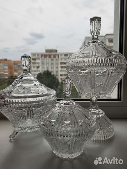 Хрустальные конфетницы