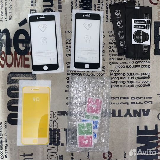 3 новых стекла на айфон 7/8