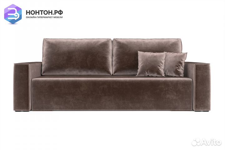 Диван еврокнижка Манхэттен светло-коричневый