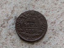 Монета деньга 1738 года