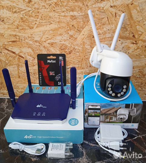 Видеонаблюдение, комплект с камерой 3м/п