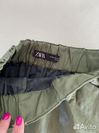 Кожаная юбка Zara