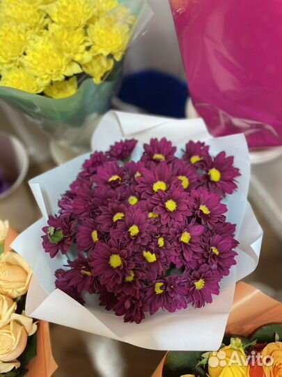 Букет из хризантем
