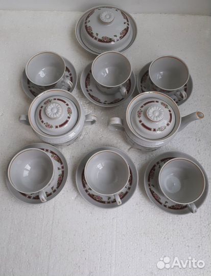 Чайный фарфоровый сервиз СССР