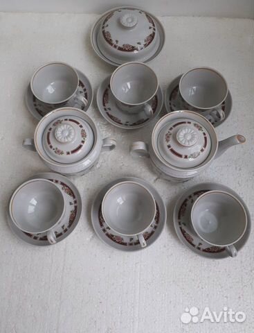 Чайный фарфоровый сервиз СССР