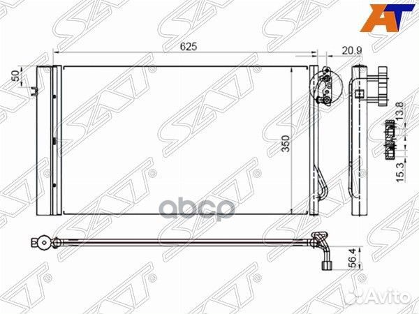 Радиатор кондиционера BMW 1-Series 04-13 / 3-Se