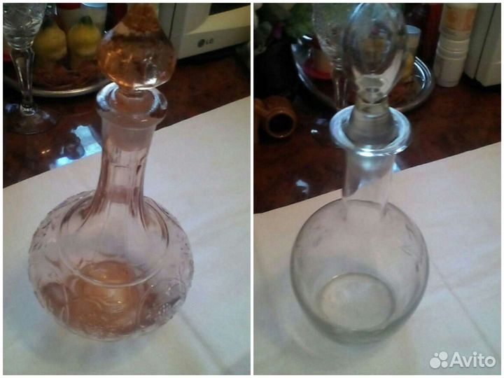 Бутыль в оплетке, сифон, балончики, графины