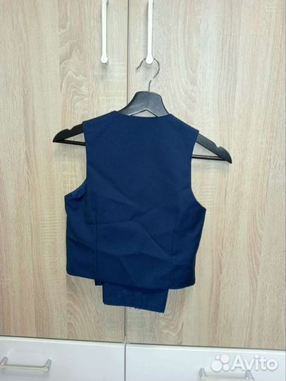 Школьный костюм для мальчика 134 синий