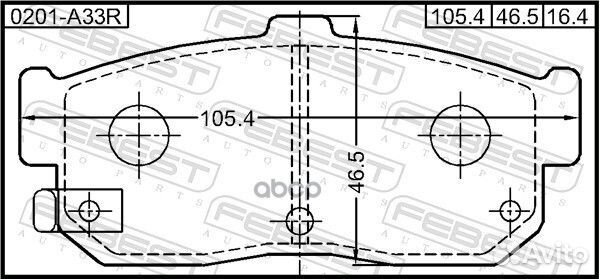 Колодки тормозные задние nissan sunny B14 1994