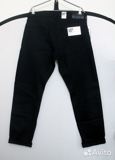 Lee 101Z Black Zip Fly Jeans Новые джинсы селвидж