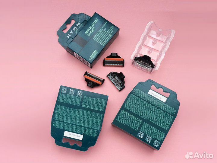 Сменные блоки лезвий для бритвы Amway Hymm 1уп/4шт