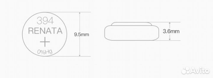Элемент питания renata 380 (SR936W) BL1