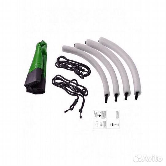 Качели Гнездо диаметр 80см цвет салатовый с чёрным