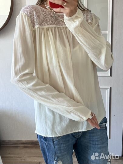 Шелковая блуза Maje оригинал ysl pervert loewe