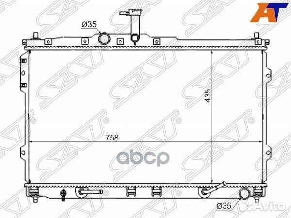 Радиатор Hyundai H1 07- hy001307 Sat