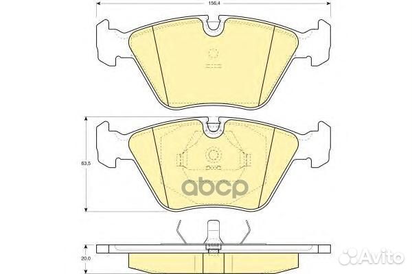 Колодки тормозные BMW E36 M3/E34/E32/Z3 E36 пер