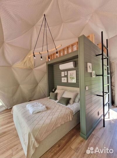 Глэмпинг сфера, геокупол диаметр 6м