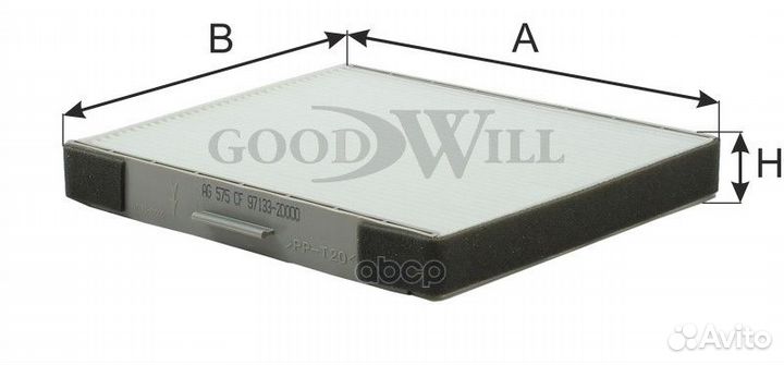 Фильтр салона AG575CF Goodwill