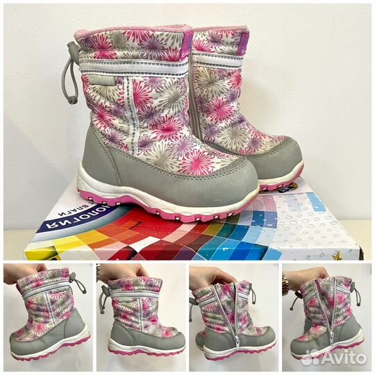 Мембранные ботинки Котофей, размеры 24 и 25