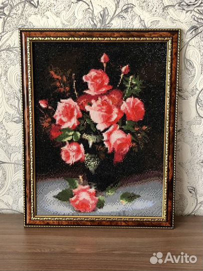 Алмазная картина: «Розы»