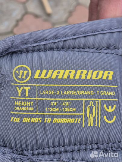 Вратарский нагрудник warrior YT