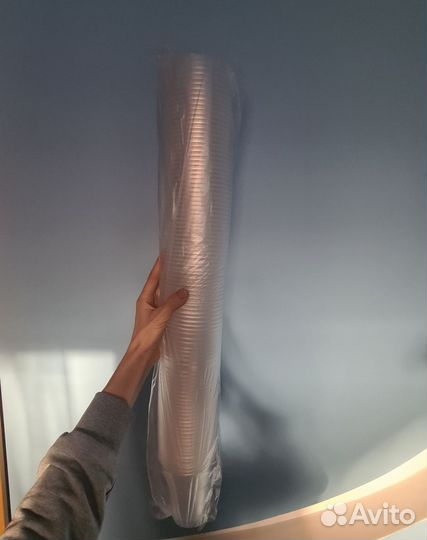 Стаканы одноразовые пластиковые 500 мл, 100шт