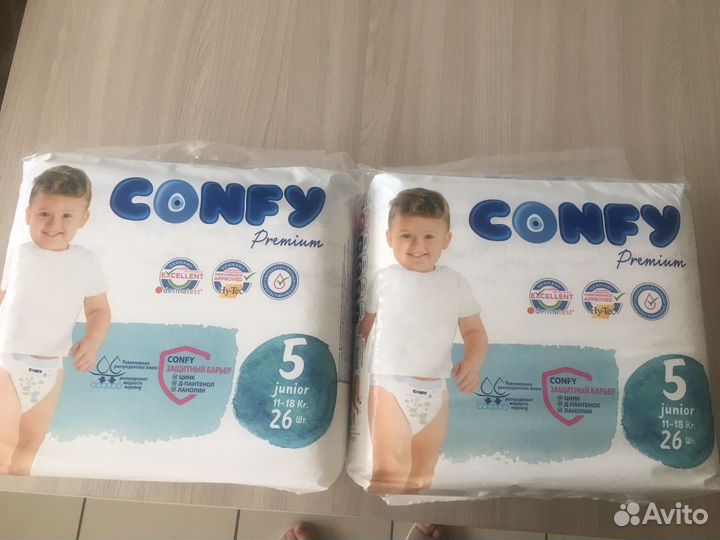 Подгузники Confy premium 5