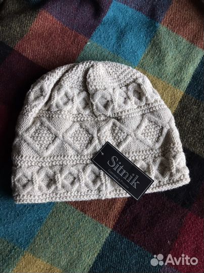 Шапка вязаная шерсть 80 процентов