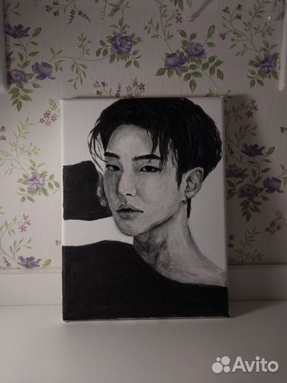 Картина акрилом на холсте