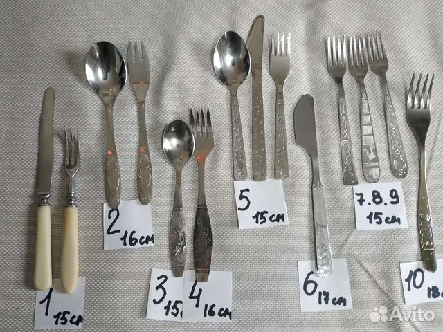 Ложки вилки детские нержавейки СССР