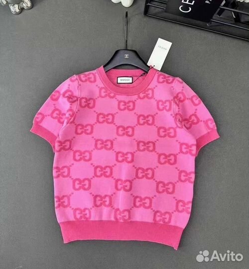 Вязаная футболка gucci