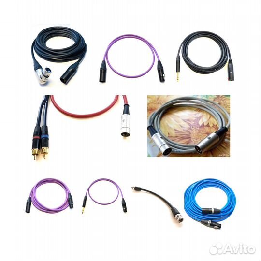 Кабели Mogami Canare Klotz Neutrik XLR Jack DIN BN