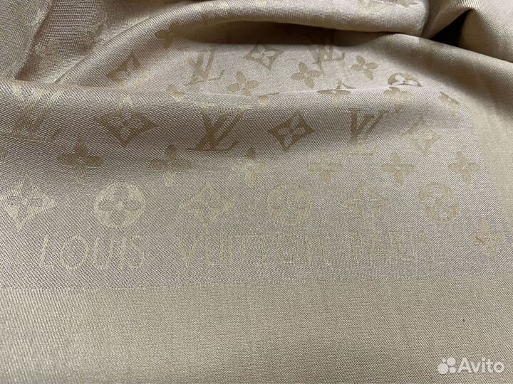 Шаль шерсть и шелк в конверте с пакетом Louis Vuitton