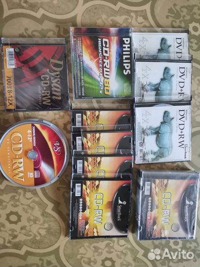 Диски DVD+RW и CD-RW