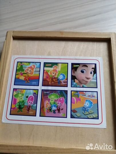 Кубики деревянные