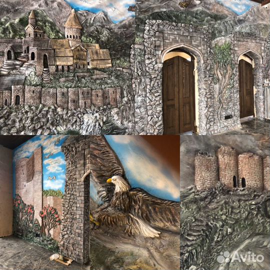 Барельеф, горельеф, лепнина