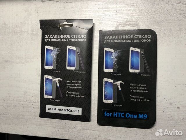 Защитные стекла DF для iPhone 5s (SE) и HTC One M9
