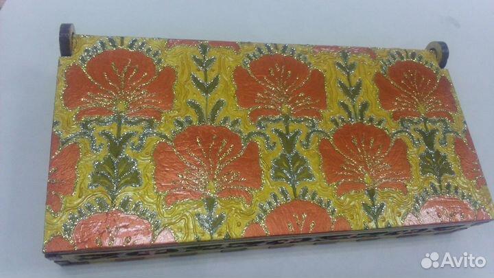 Купюрница 8см х17см х 3см h ручная работа дерево