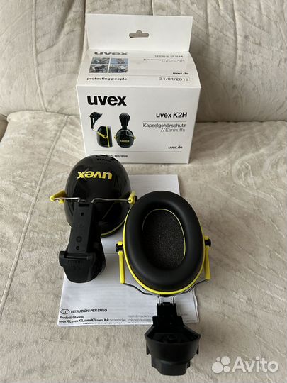 Наушники противошумные Uvex K2H на каску