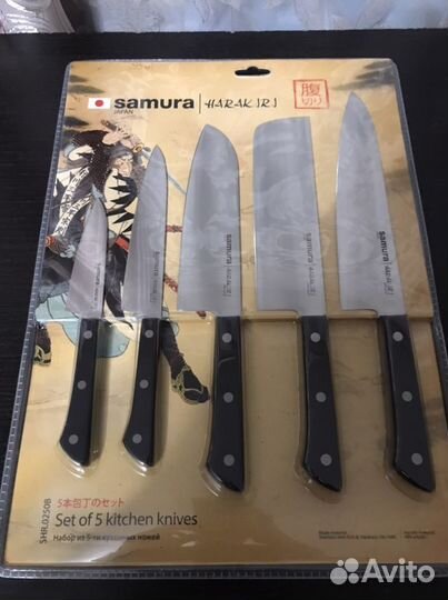 Набор из 5-и ножей Samura Harakiri SHR-0250B