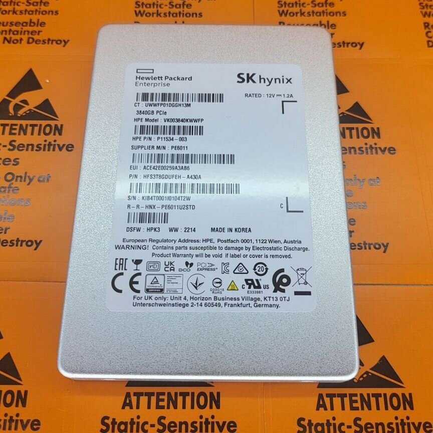 [VK003840KWWFP] Жесткий Диск Hp Sk Hynix 3.84tb Vk003840kwwfp