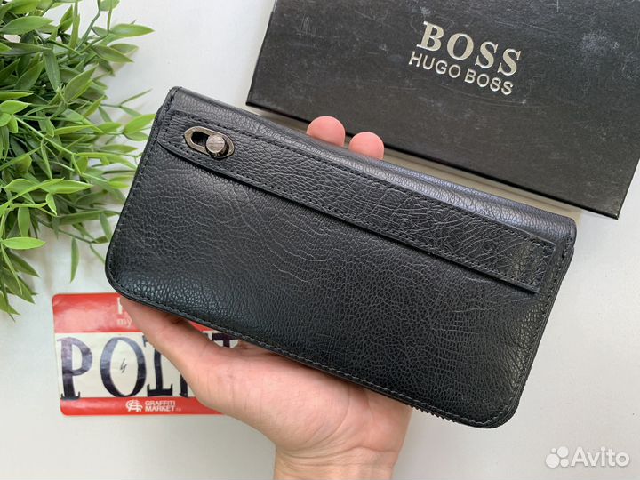 Портмоне Hugo Boss кожа