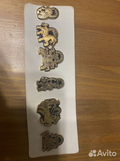 Значки, набор Павловские замки в наборе 6 шт