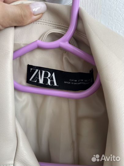 Кожаная куртка косуха Zara